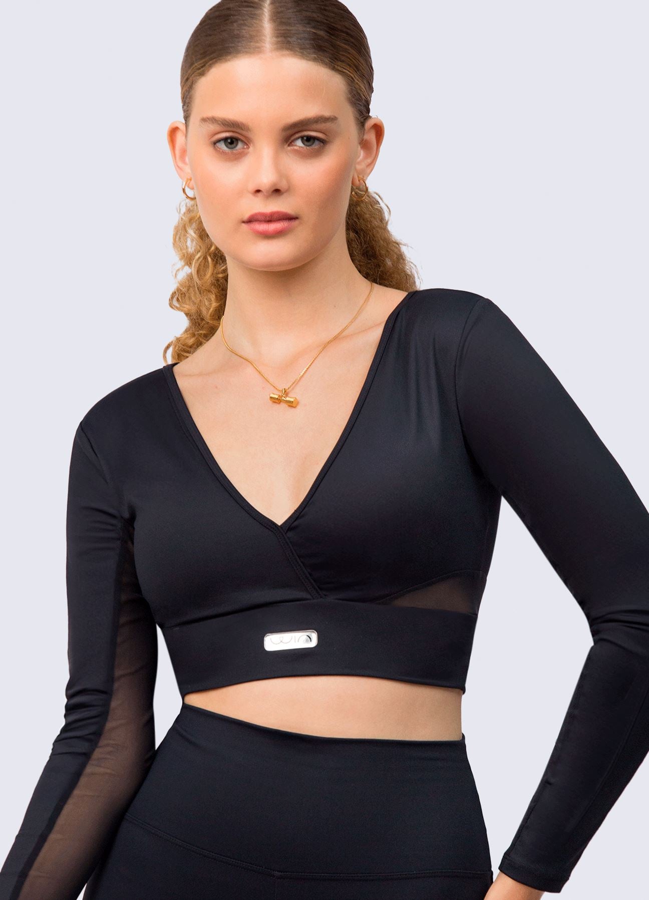 CROP HARD WORK - BLACK