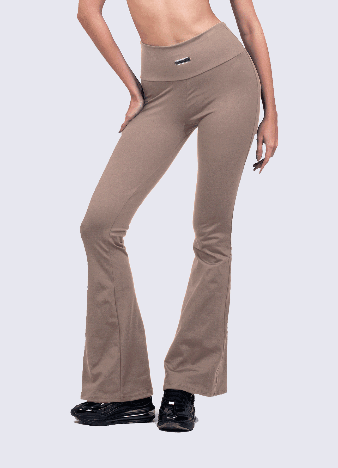 Pantalon Emana Flare Iconic SWEATPANT WinFitnesswear S/M Marron Taupe#marron-taupe