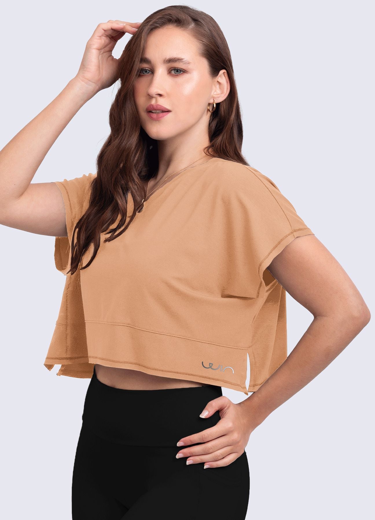 T-SHIRT SPORTY - MARRÓN CLARO T-SHIRT WIN ROPA DEPORTIVA 