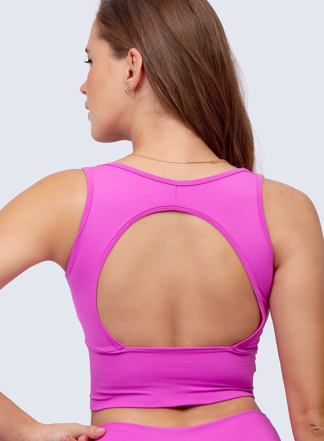 Top Scrunch Front Tops WinFitnesswear#fuchsia