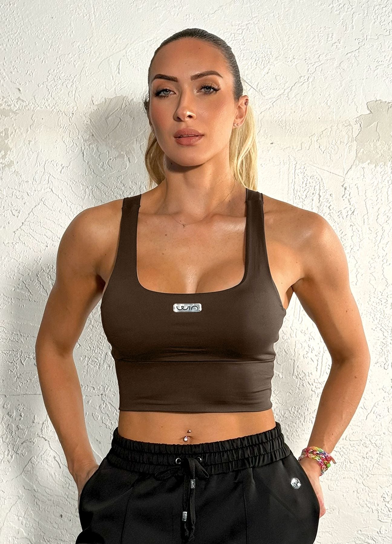 TOP STEP UP - DARK BROWN