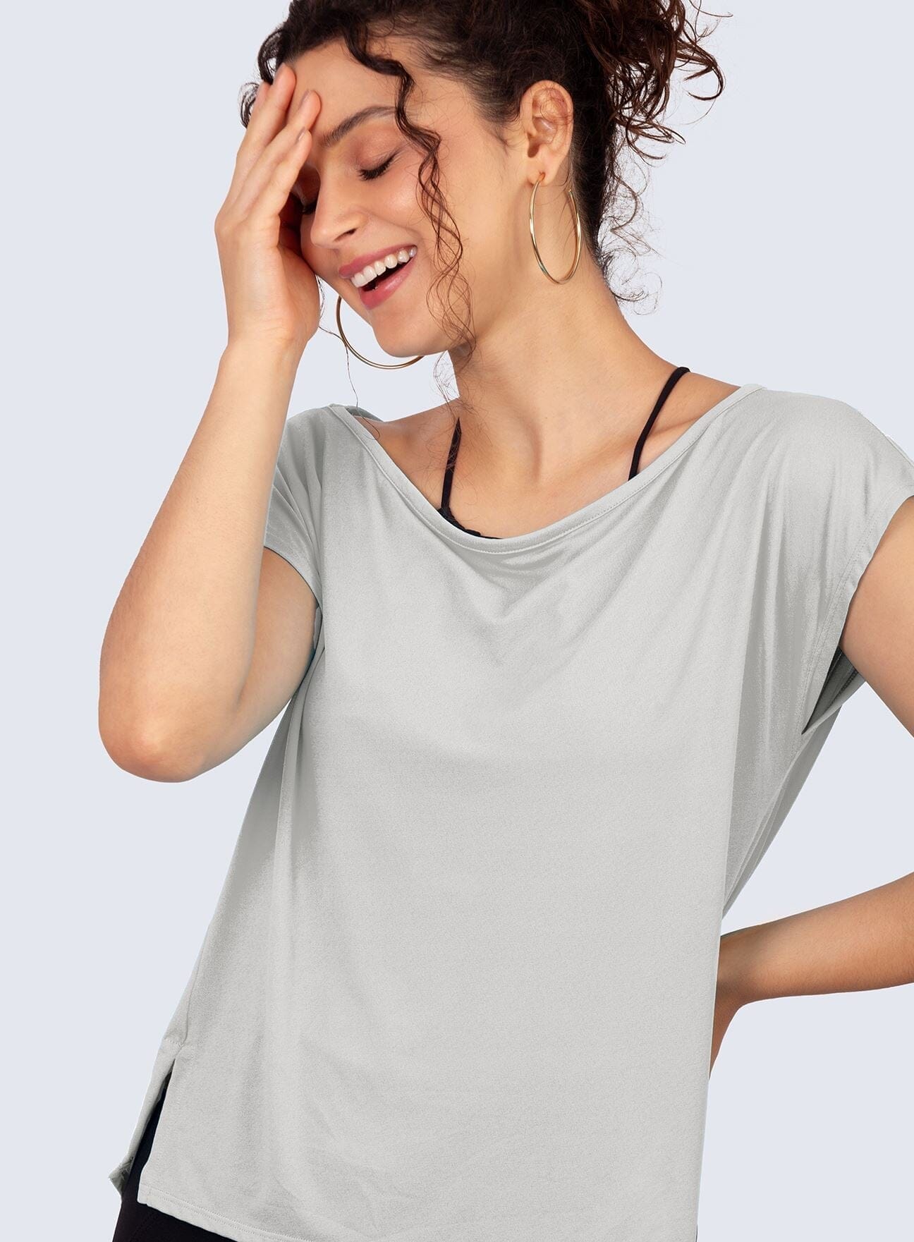 TShirt Ultra Delicata V Accesories WinFitnesswear #gray
