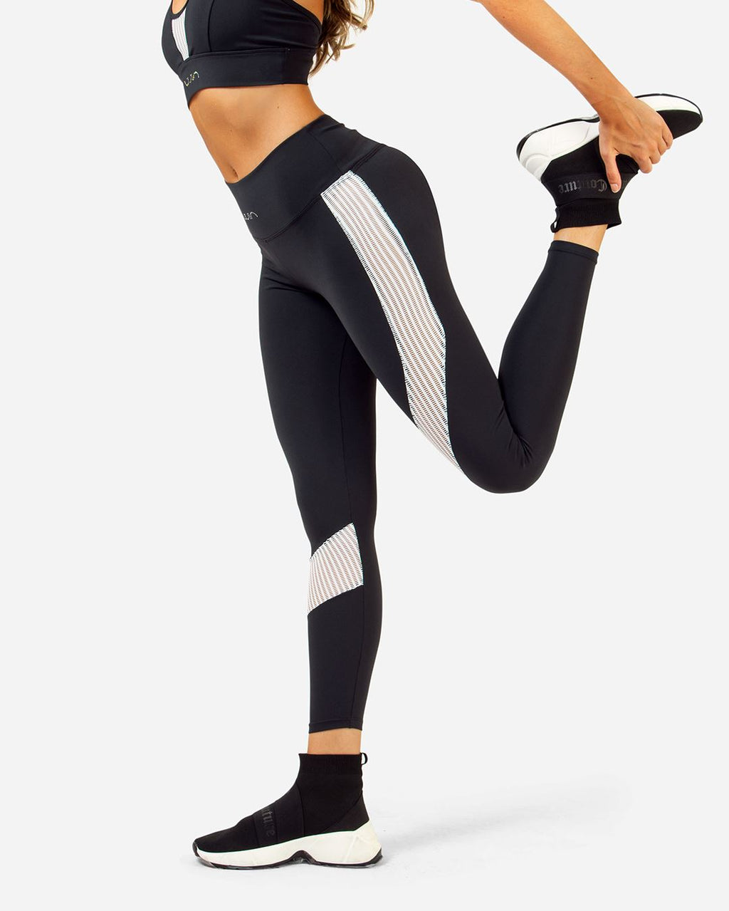 Legging Front Renda - BLACK/WH WinFitnesswear 