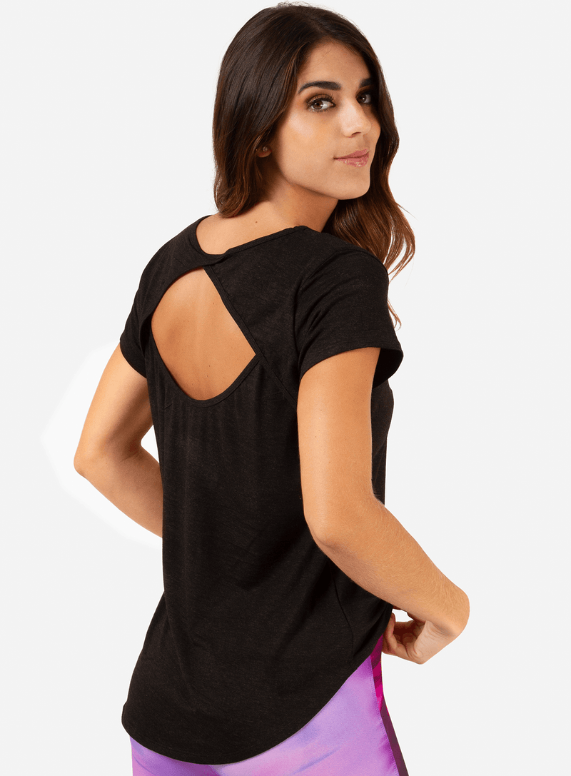T-Shirt Open Back - Black T-Shirts WinFitnesswear 
