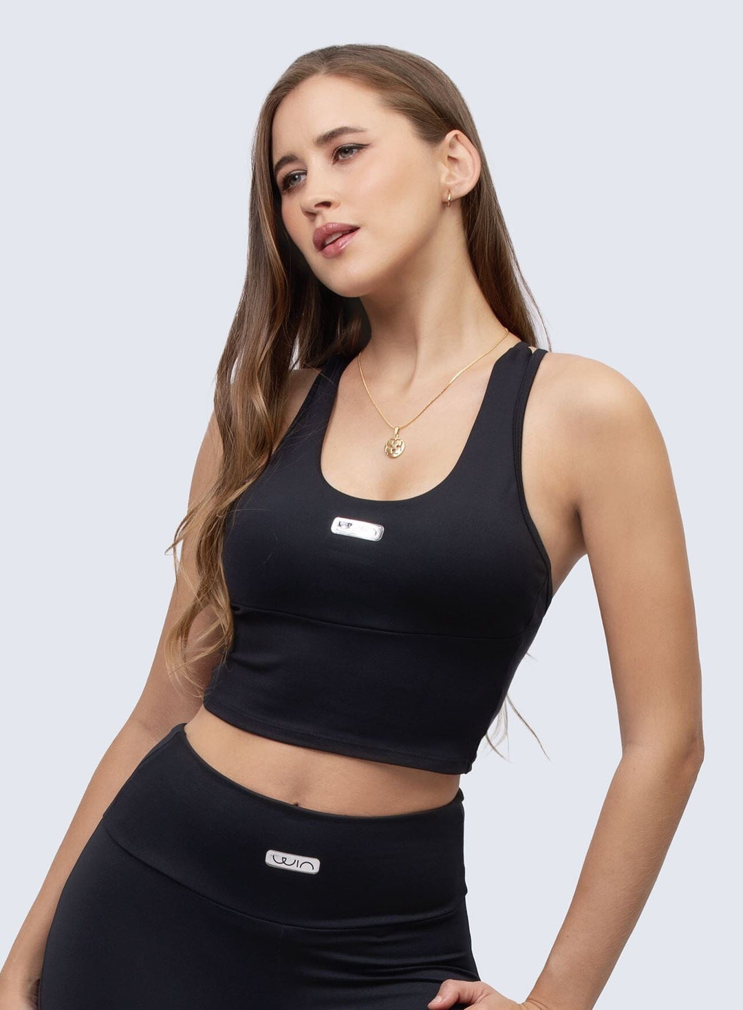 TOP EMANA GELA - BLACK Tops WinFitnesswear 