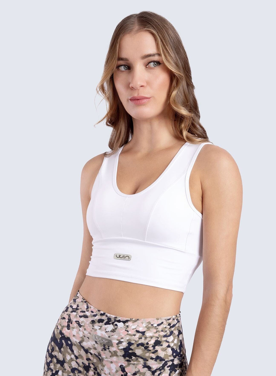 Top Emana Stripes - White Tops WinFitnesswear 